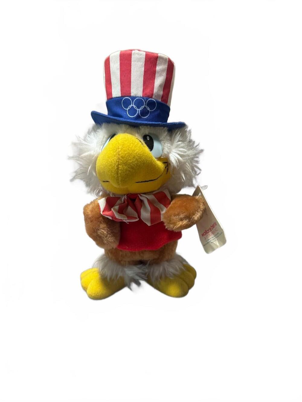 Nwt Vtg. 1984 LA Olympic Games Mascot Sam The Eagle Patriotic America Plush 10"